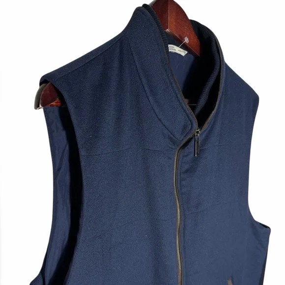 Maurizio Baldassari 100% Cashmere Vest w/ Knit Sides Size 56 (XXL/2xL US) blue - Picture 4 of 16
